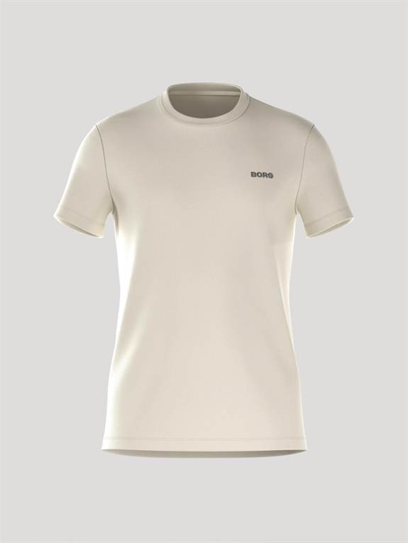 BJÖRN BORG Essential 4 T-shirt - Bone White